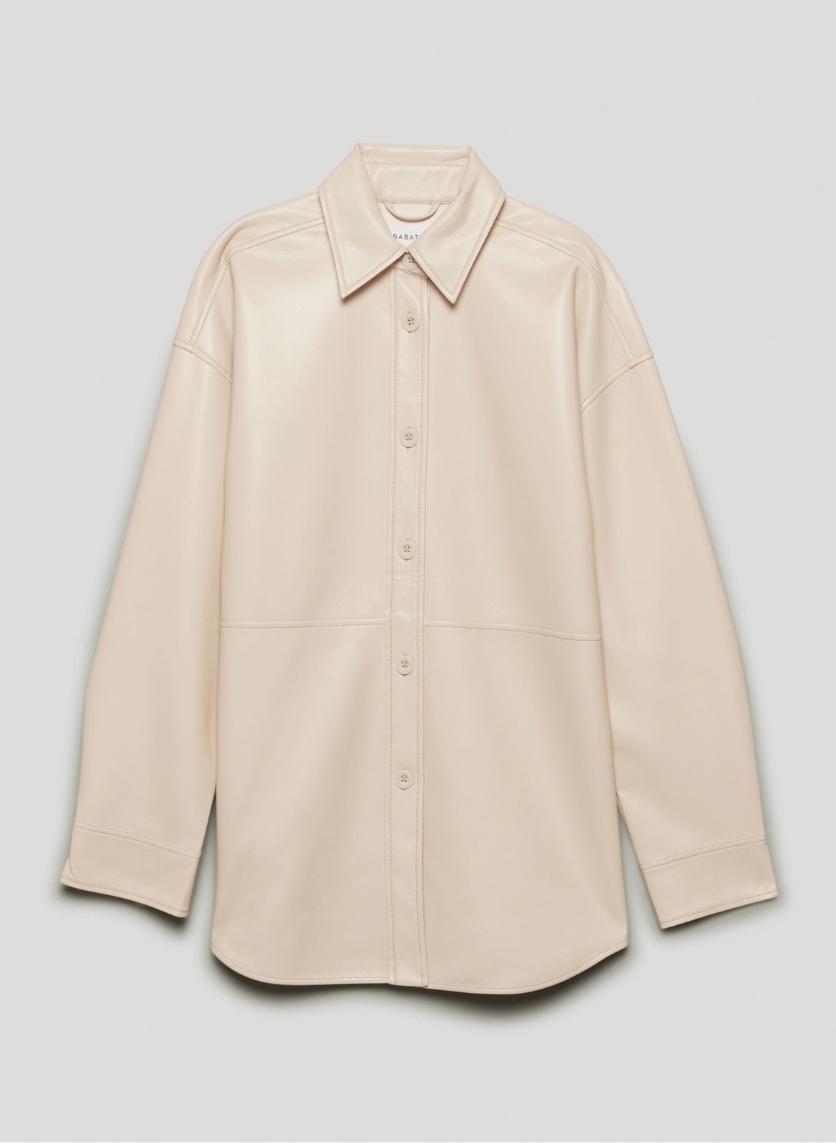 Aritzia Babaton Oversized Leather Pelli Shirt Jacket Large